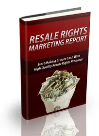 Resale Rights Marketing Report cover